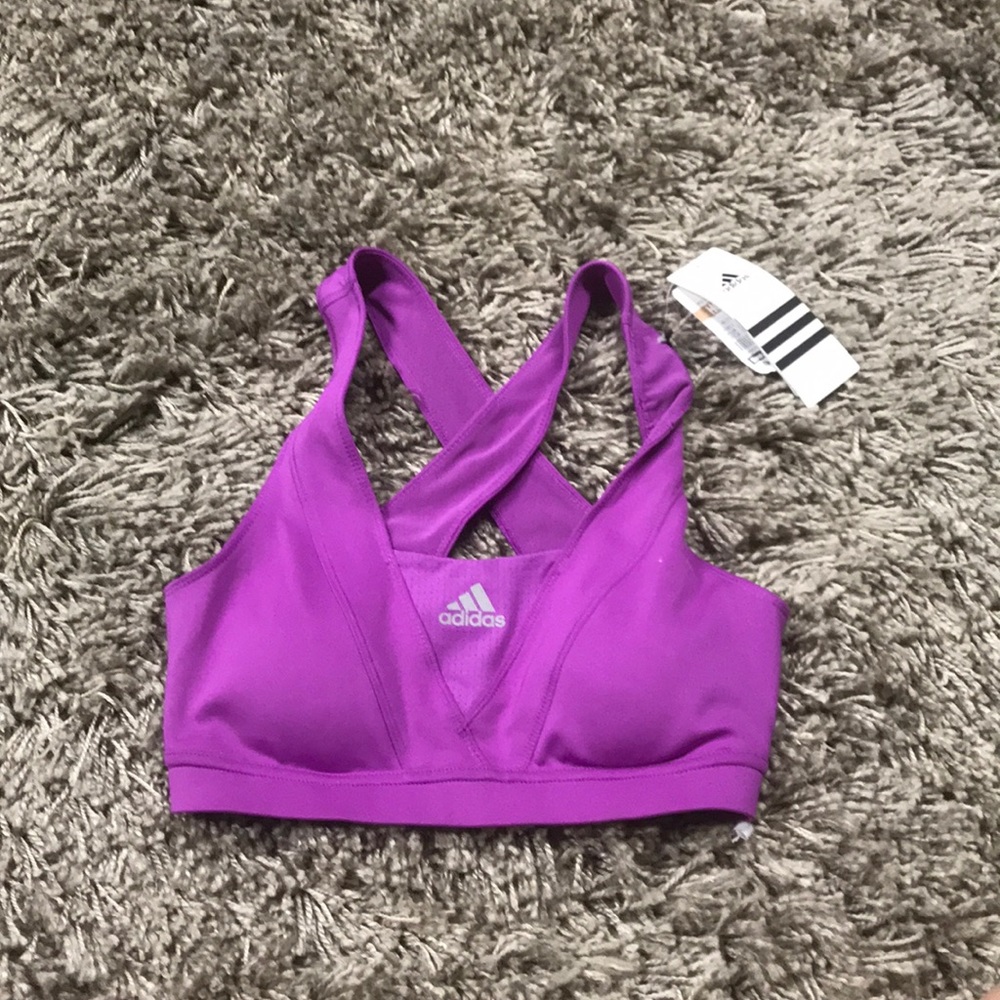 NWT adidas climate cool sports bra racer back